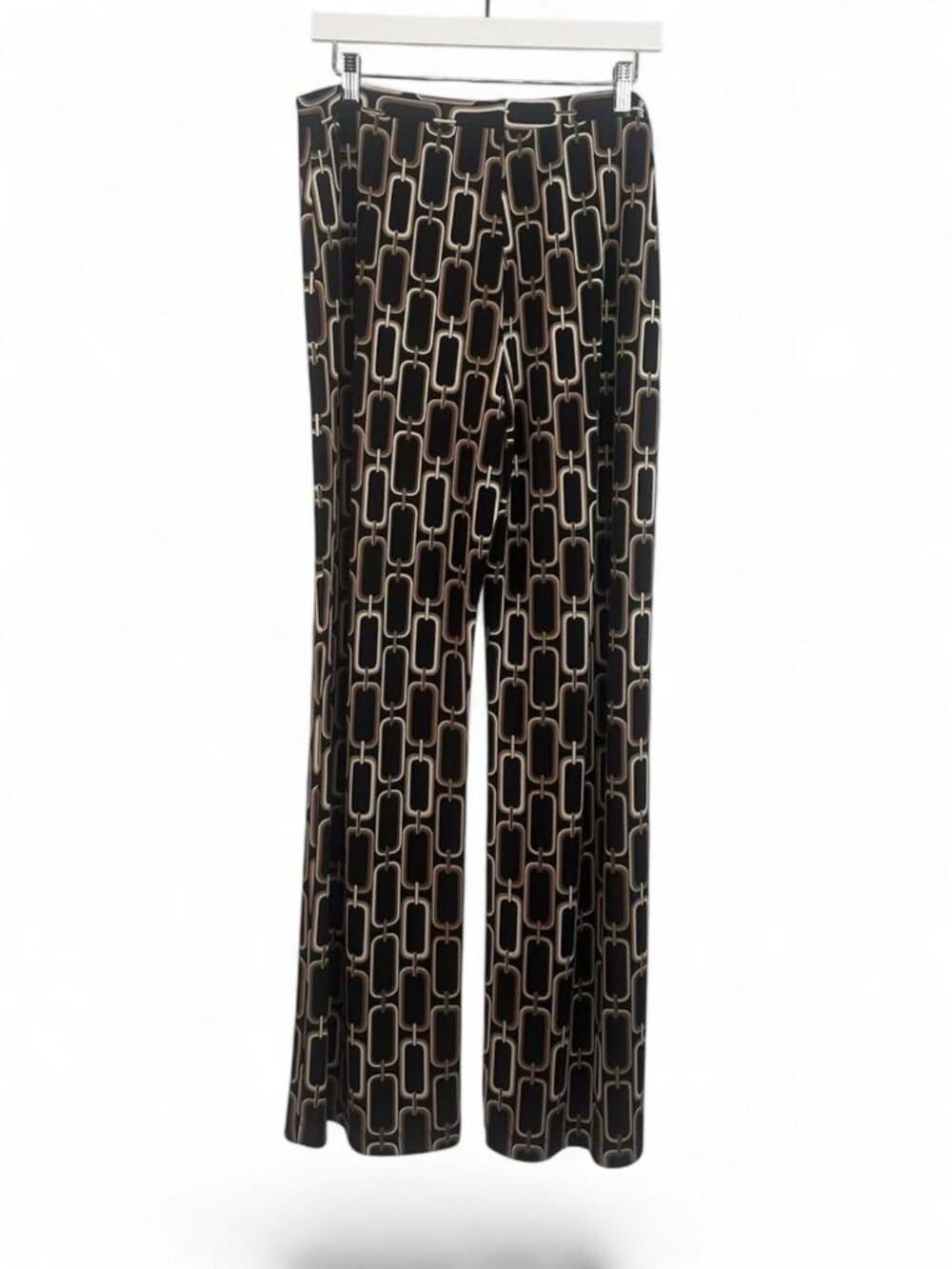 Frank Lyman Montreal Chain Link Print Wide Leg Palazzo Pants - Size 16 